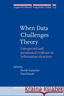 When Data Challenges Theory  9789027210807 John Benjamins Publishing Co - książka