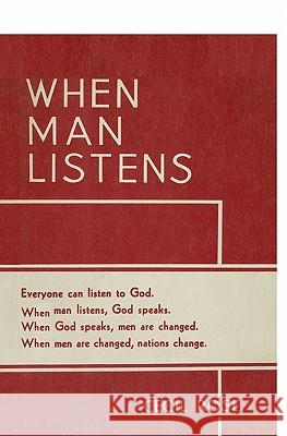 When Man Listens: Everyone can listen to God Palmieri, Carl Tuchy 9781419663185 Booksurge Publishing - książka