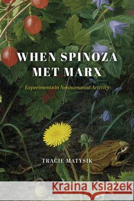 When Spinoza Met Marx: Experiments in Nonhumanist Activity Matysik, Tracie 9780226822334 The University of Chicago Press - książka