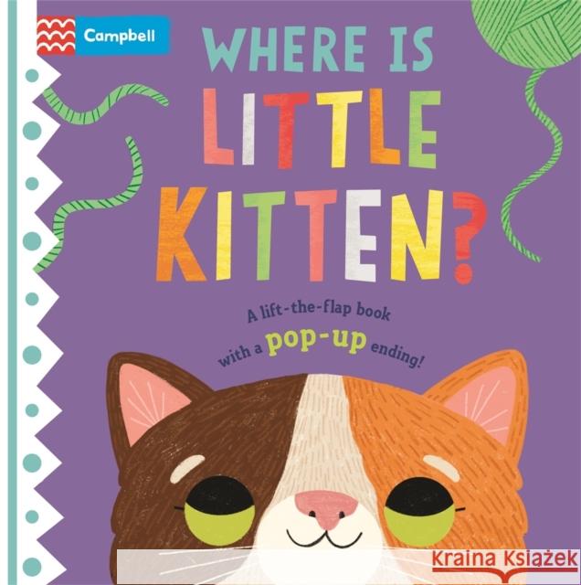 Where is Little Kitten?: The lift-the-flap book with a pop-up ending! Campbell Books 9781529098419 Pan Macmillan - książka