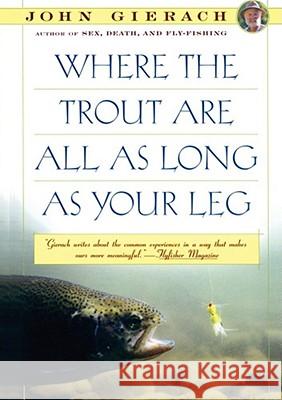 Where the Trout Are All as Long as Your Leg John Gierach 9780671754556 Simon & Schuster - książka