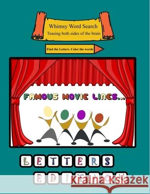 Whimsy Word Search, Movies Claire Mestepey 9781986697286 Createspace Independent Publishing Platform - książka