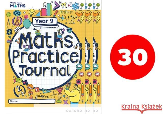 White Rose Maths Practice Journals Year 9 Workbooks: Pack of 30 Davies 9781382044738 Oxford University Press - książka