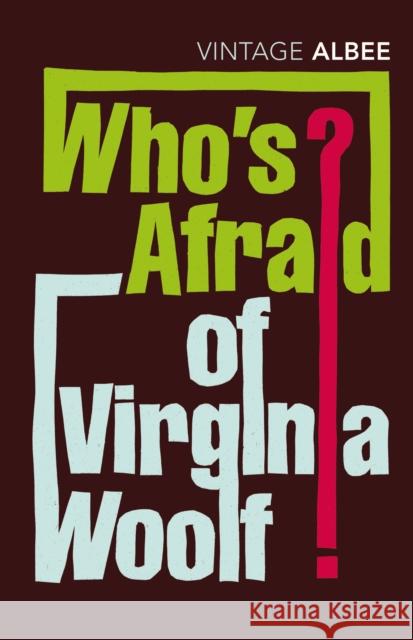 Who's Afraid Of Virginia Woolf Edward Albee 9780099285694 Vintage Publishing - książka