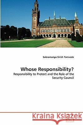 Whose Responsibility? Subramanya Sirish Tamvada 9783639339536 VDM Verlag - książka