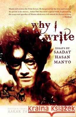 Why I Write Manto Saadat Hasan 9789384030186 Tranquebar - książka