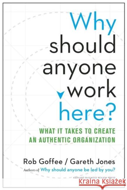 Why Should Anyone Work Here?: What It Takes to Create an Authentic Organization Gareth Jones 9781625275097 Harvard Business School Press - książka