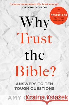 WHY TRUST THE BIBLE ORR EWING  AMY 9781789741650 SPCK - książka
