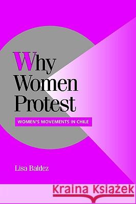 Why Women Protest: Women's Movements in Chile Lisa Baldez (Washington University, St Louis) 9780521010061 Cambridge University Press - książka