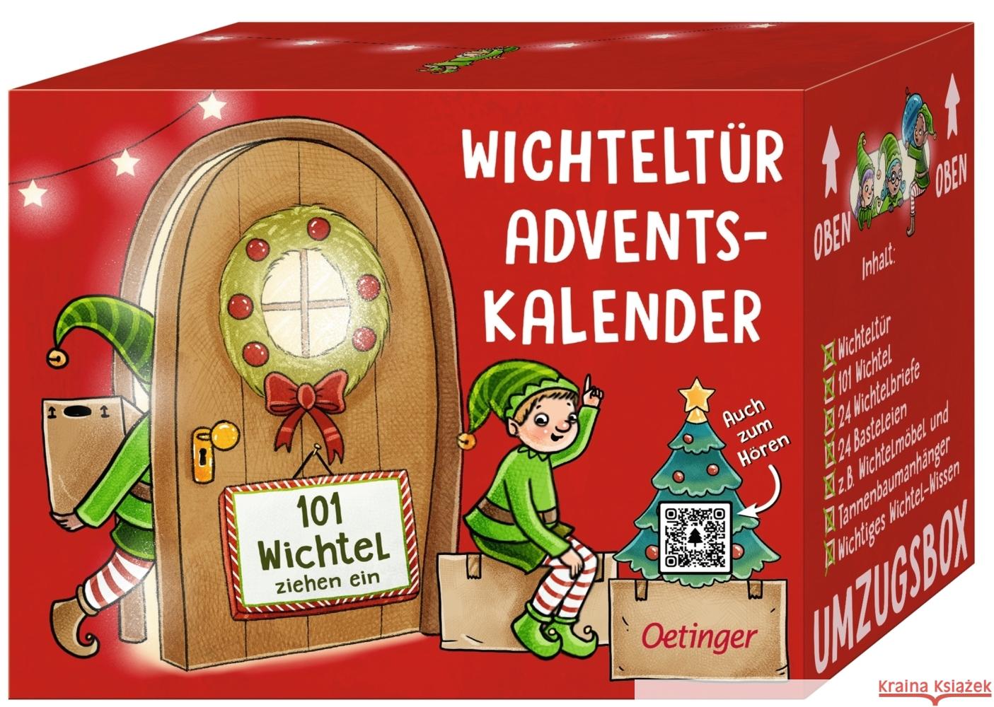 Wichteltür-Adventskalender. 101 Wichtel ziehen ein van der Bogen, Ruby 4260512187347 Oetinger - książka