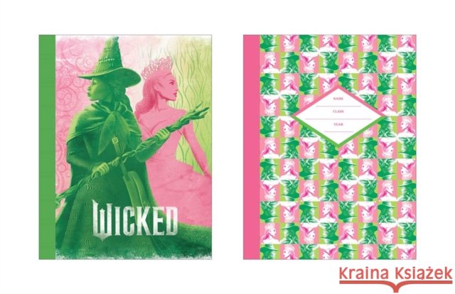 Wicked Pink & Green Composition Notebook Set (Set of 2) Insight Editions 9798337400259 Insights - książka