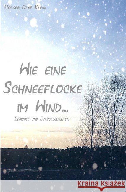 Wie eine Schneeflocke im Wind : Gedichte & Kurzgeschichten Klein, Holger Olaf 9783748533009 epubli - książka