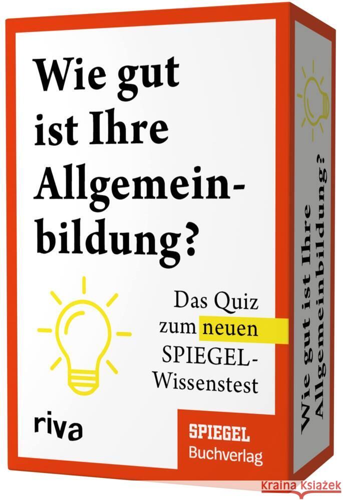 Wie gut ist Ihre Allgemeinbildung? (Spiel) Doerry, Martin; Verbeet, Markus 9783742316042 SPIEGEL-Verlag - książka