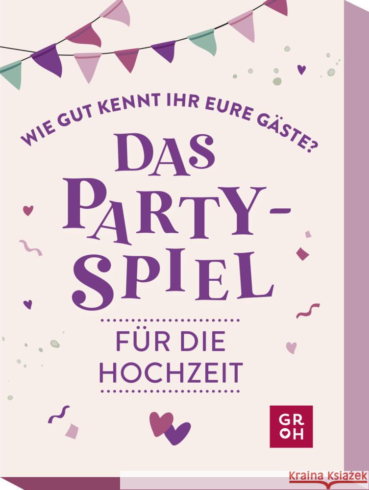 Wie gut kennt ihr eure Gäste? Das Partyspiel für die Hochzeit Groh Verlag 4036442011379 Groh Verlag - książka