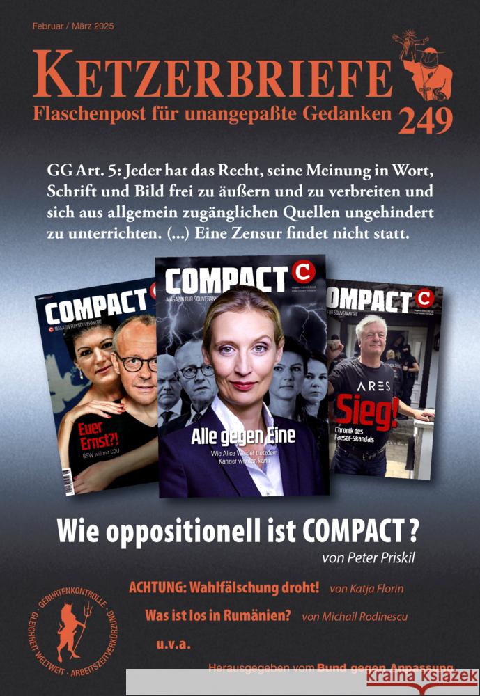 Wie oppositionell ist COMPACT? Cassel, Patrick, Florin, Katja, Leitner, Ursula 9783894843120 Ahriman-Verlag - książka