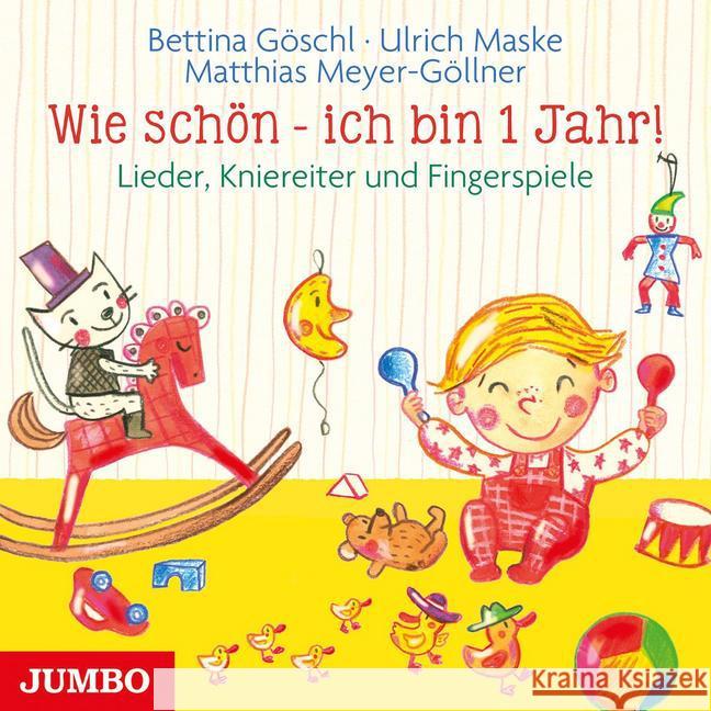 Wie schön - ich bin 1 Jahr!, 1 Audio-CD : Lieder, Kniereiter und Fingerspiele Maske, Ulrich 9783833736551 Jumbo Neue Medien - książka