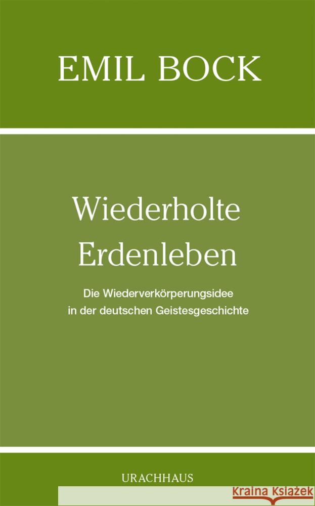 Wiederholte Erdenleben Bock, Emil 9783825154318 Urachhaus - książka