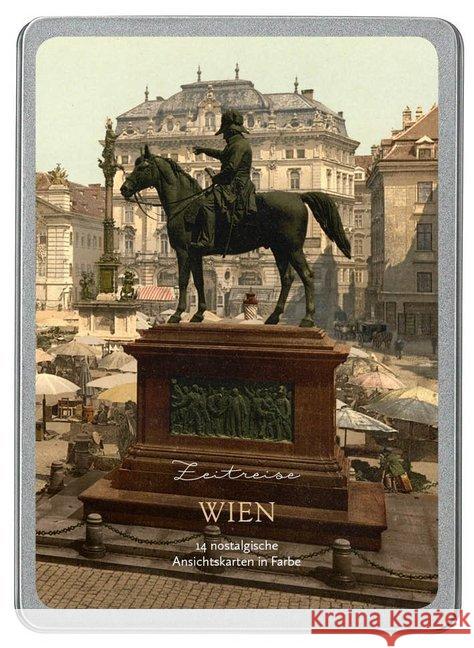 Wien : 14 nostalgische Ansichtskarten in Farbe  4251517503096 Paper Moon - książka