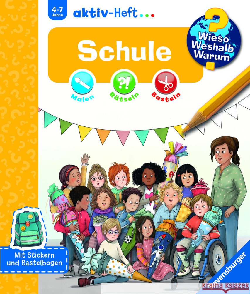 Wieso? Weshalb? Warum? aktiv-Heft: Schule  9783473600809 Ravensburger Verlag - książka