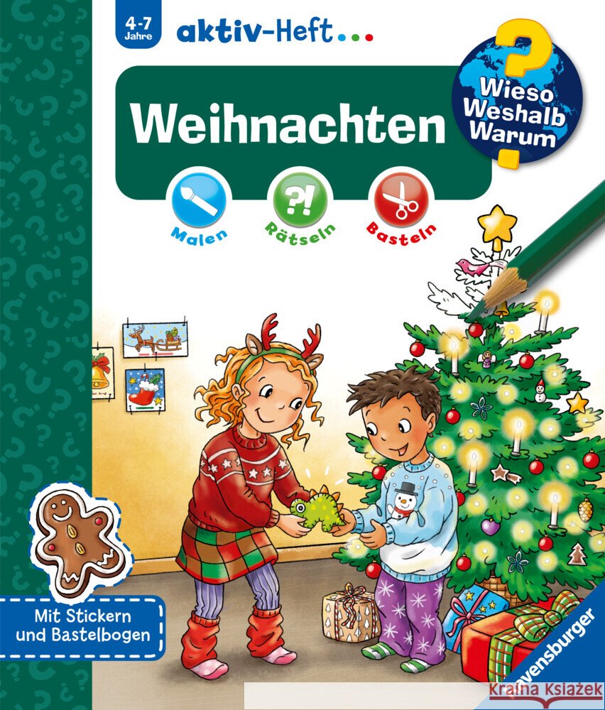 Wieso? Weshalb? Warum? aktiv-Heft - Weihnachten  9783473600816 Ravensburger Verlag - książka