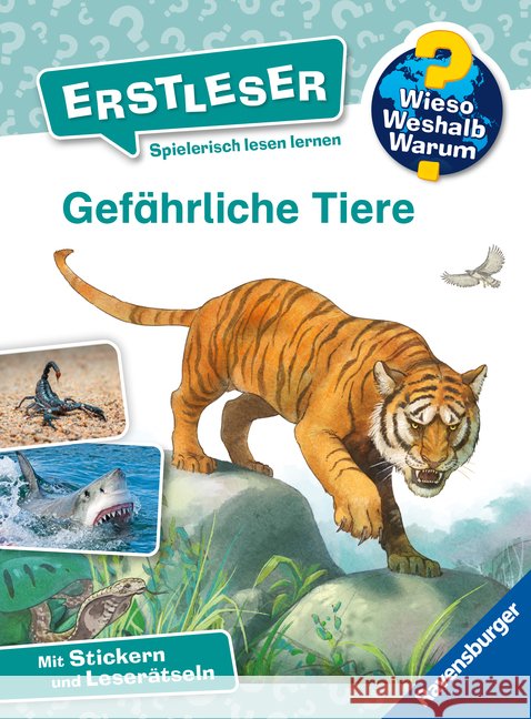 Wieso? Weshalb? Warum? Erstleser, Band 16: Gefährliche Tiere Müller, Karin 9783473600717 Ravensburger Verlag - książka