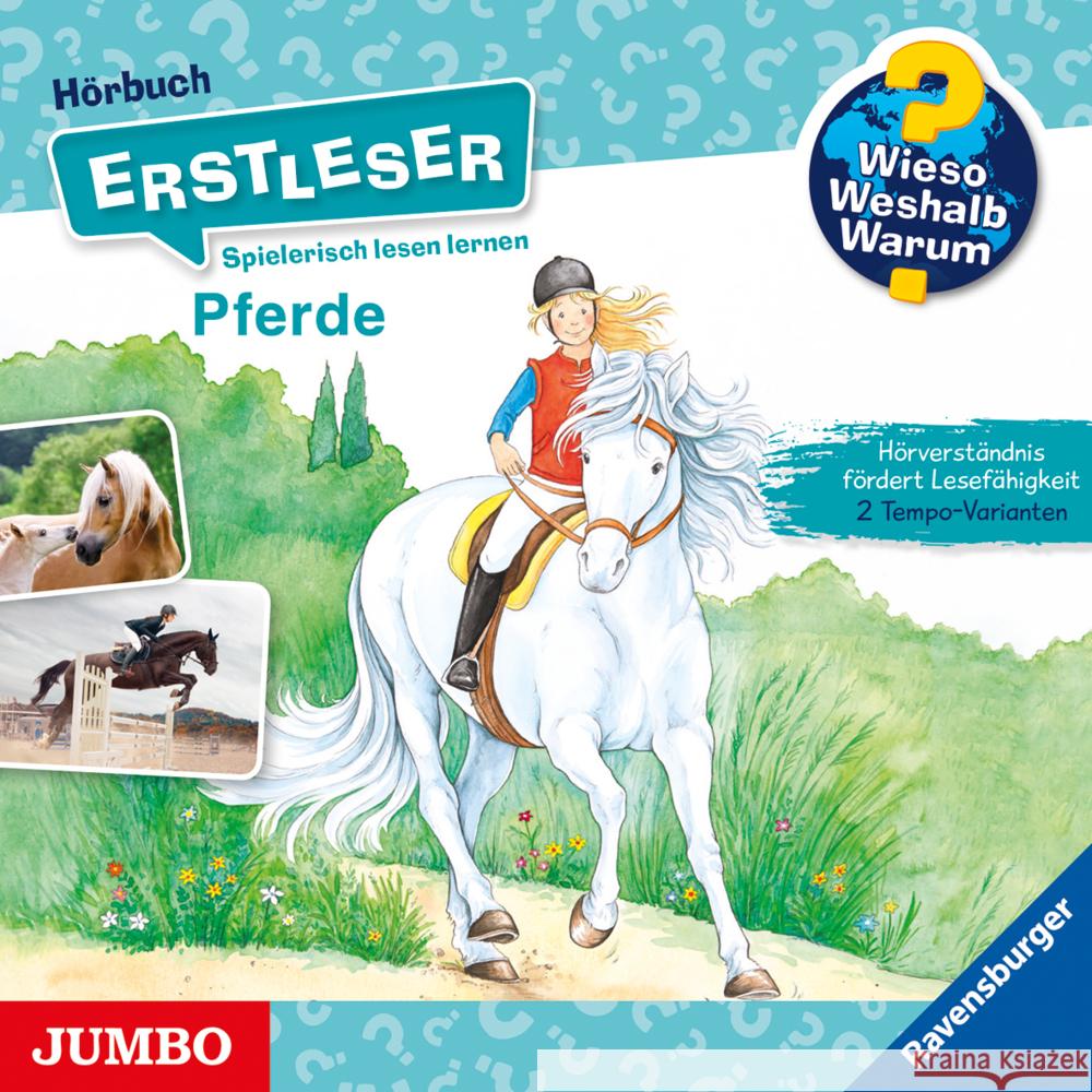 Wieso? Weshalb? Warum? Erstleser. Pferde, 1 Audio-CD Kessel, Carola von 9783833744655 Jumbo Neue Medien - książka