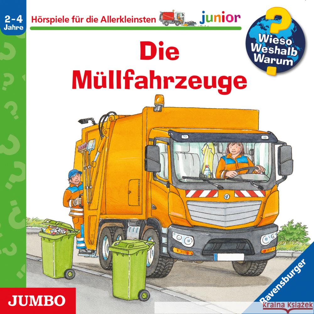 Wieso? Weshalb? Warum? junior. Die Müllfahrzeuge, Audio-CD Erne, Andrea 9783833745881 Jumbo Neue Medien - książka