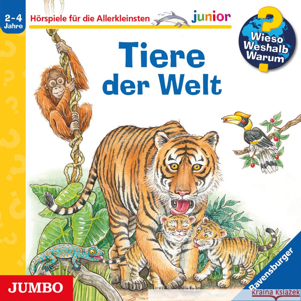 Wieso? Weshalb? Warum? junior. Tiere der Welt, Audio-CD Gernhäuser, Susanne 9783833745898 Jumbo Neue Medien - książka