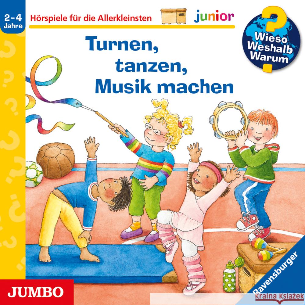 Wieso? Weshalb? Warum? junior. Turnen, tanzen, Musik machen, 1 Audio-CD Droop, Constanza 9783833742712 Jumbo Neue Medien - książka