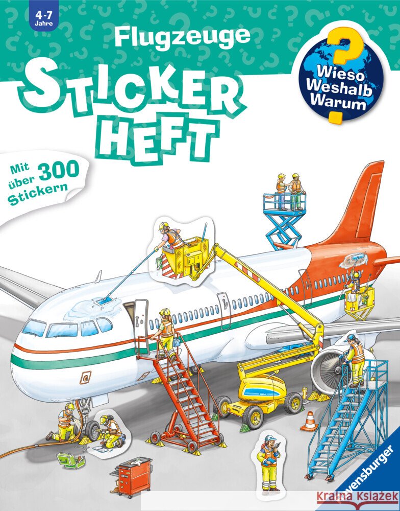 Wieso? Weshalb? Warum? Stickerheft - Flugzeuge  9783473600694 Ravensburger Verlag - książka