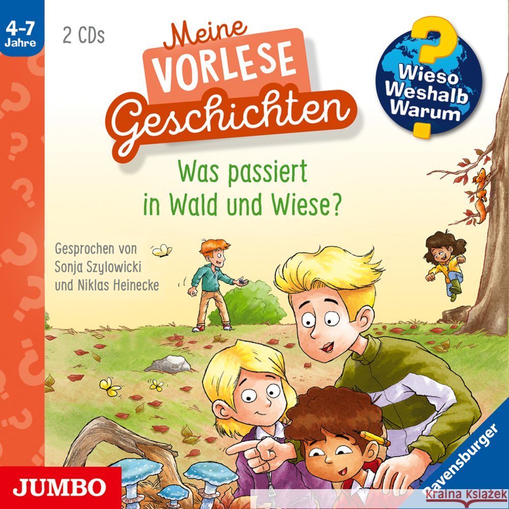 Wieso? Weshalb? Warum? Vorlesegeschichten:Wald und, 2 Audio-CD  4012144489821 Jumbo - książka
