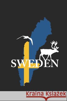 Wikstroem - Notes: Sweden country flag moose - Notebook 6x9 dot grid Felix Ode 9781689000567 Independently Published - książka