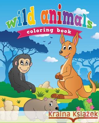 Wild Animals Coloring Book Neil Masters   9781628846539 Baby Professor - książka