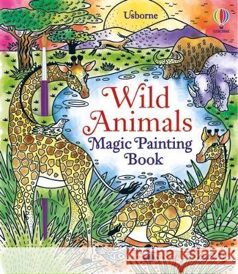 Wild Animals Magic Painting Book Sam Baer Laura Tavazzi 9781805070894 Usborne Books - książka