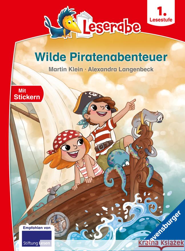 Wilde Piratenabenteuer - Leserabe ab 1. Klasse - Erstlesebuch für Kinder ab 6 Jahren Klein, Martin 9783473462155 Ravensburger Verlag - książka