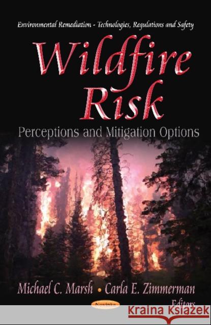 Wildfire Risk: Perceptions & Mitigation Options Michael C Marsh, Carla E Zimmerman 9781620812228 Nova Science Publishers Inc - książka