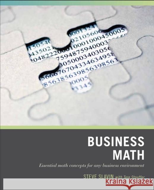 Wiley Pathways Business Math Steve Slavin Tere Stouffer 9780470007198 Wiley Publishing - książka