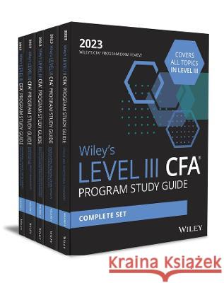 Wiley's Level III Cfa Program Study Guide 2023: Complete Set Wiley 9781119932994 Wiley - książka