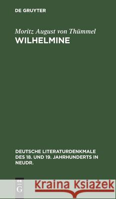 Wilhelmine Th 9783112465295 de Gruyter - książka