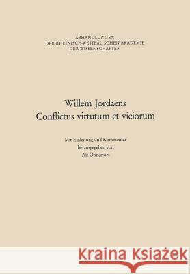 Willem Jordaens Conflictus Virtutum Et Viciorum Alf Onnerfors 9783663053200 Vs Verlag Fur Sozialwissenschaften - książka
