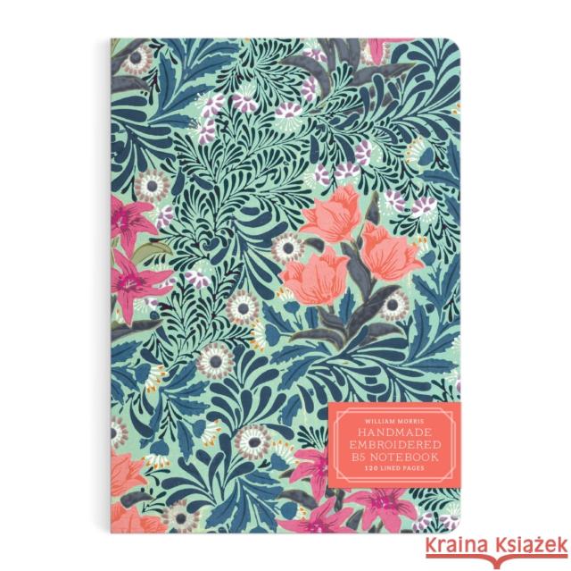 William Morris Bower Handmade Embroidered B5 Journal Galison 9780735383272 Galison - książka