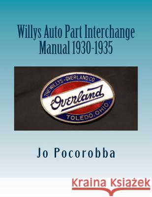 Willys Auto Part Interchange Manual 1930-1935 Jo Pocorobba 9781535132299 Createspace Independent Publishing Platform - książka