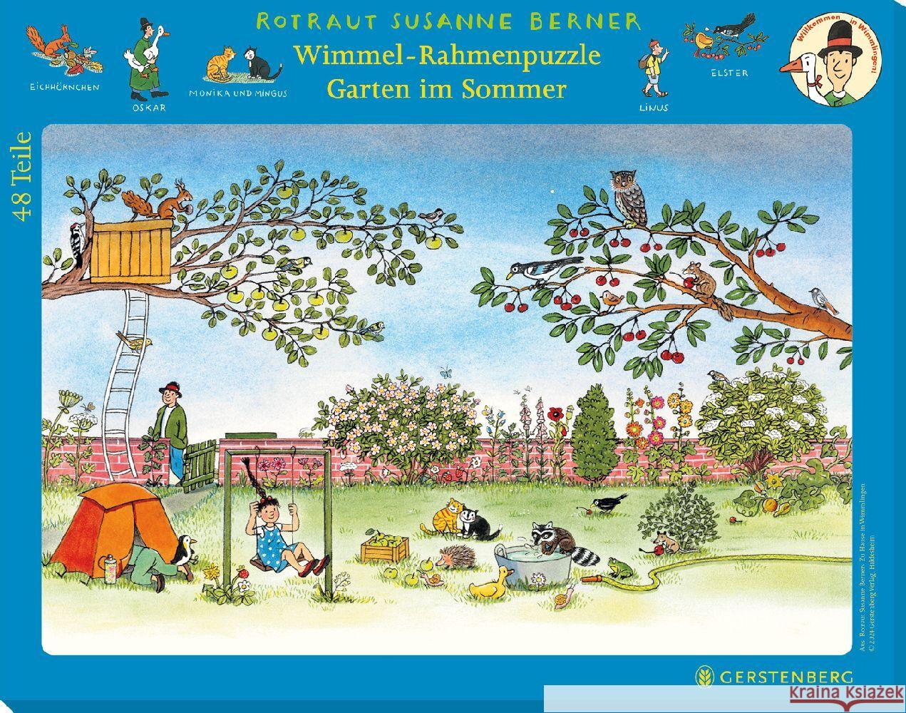 Wimmel-Rahmenpuzzle Zu Hause in Wimmlingen Motiv Garten Berner, Rotraut Susanne 4250915936598 Gerstenberg Verlag - książka