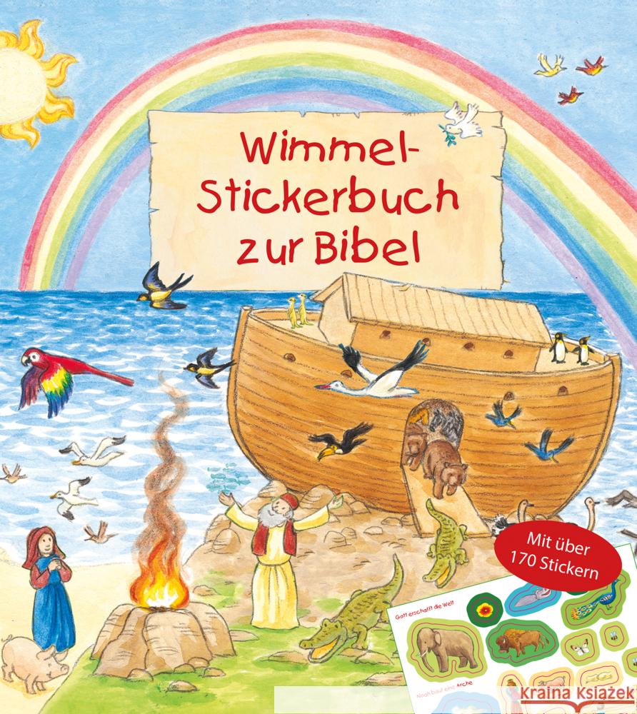 Wimmel-Stickerbuch zur Bibel Abeln, Reinhard, Schirmer, Melissa 9783766629289 Butzon & Bercker - książka