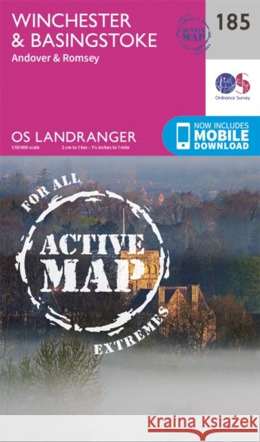 Winchester & Basingstoke, Andover & Romsey Ordnance Survey 9780319475089 Ordnance Survey - książka