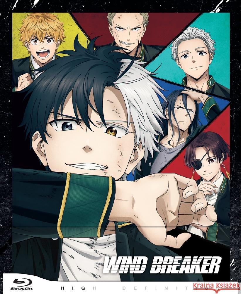 Wind Breaker. Staffel.1.1, 1 Blu-ray (Limited Edition mit Sammelschuber)  7630017539250 Crunchyroll - książka