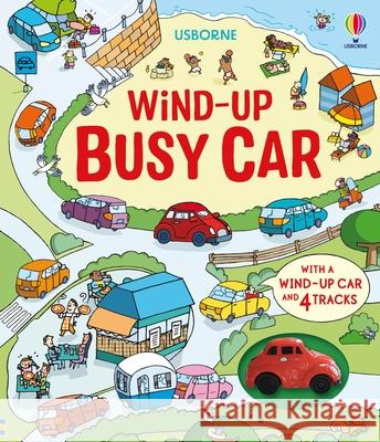 Wind-Up Busy Car Fiona Watt 9781836044338 Usborne Publishing Ltd - książka