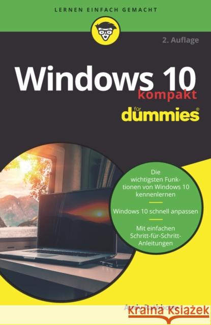 Windows 10 kompakt für Dummies Andy Rathbone 9783527717255  - książka