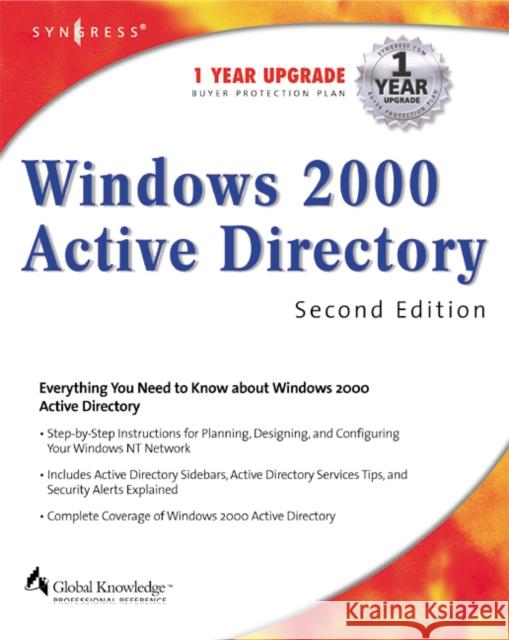 Windows 2000 Active Directory Melissa Craft 9781928994602 Syngress Publishing - książka