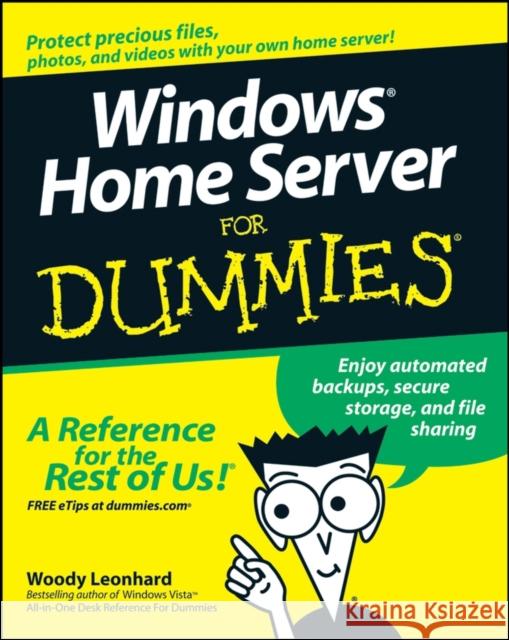 Windows Home Server for Dummies Leonhard, Woody 9780470185926  - książka